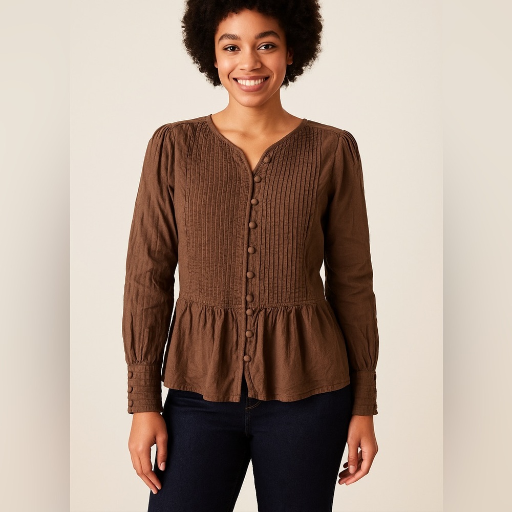 a.n.a Earthy Brown‎ Top feminine whimygoth